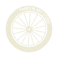 TandemArtStudio bike wheel tandem tandemartstudio Sticker