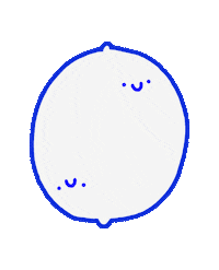 JOHANNASCHWARZER happy sad spinning lemon Sticker