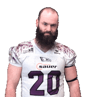 reutlingeneagles football beard pose eagles Sticker