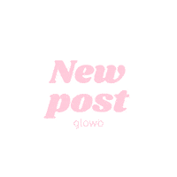 Pink New Post Sticker by Glowb