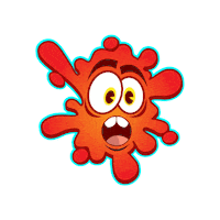Happy Splat Sticker by Pixel Parade App