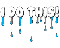 Dripping I Do This Sticker by 404vincent