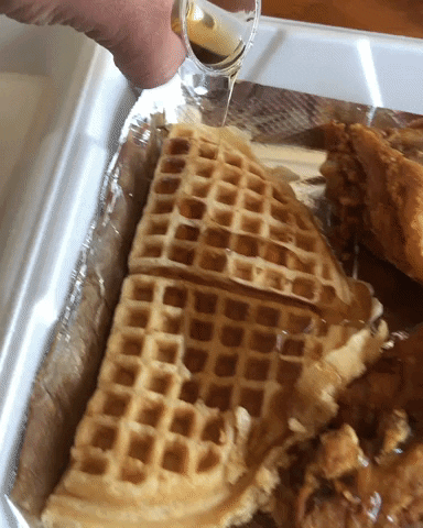 Chicken And Waffles GIF by Yevbel