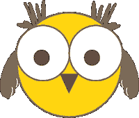 sleepy owl Sticker by Parco Gran Paradiso
