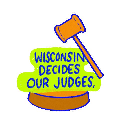 Court Vote Blue Sticker by Creative Courage