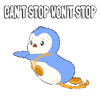 Lets Go Sticker by Pudgy Penguins