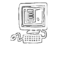 School Computer Sticker by gro-up