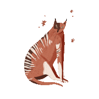 mono__mono cat mood cats stars Sticker