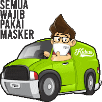 Car Masker Sticker by Kubus Digital