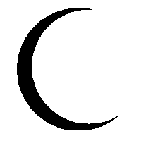 Crescent Moon Sticker