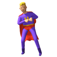 Super Hero Dance Sticker by Extia