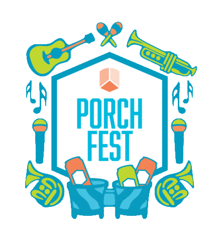 jacksabby giphyupload porchfest jacks abby porch fest Sticker