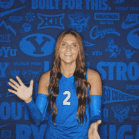 Ncaa Volleyball Go Cougs GIF by BYU Cougars