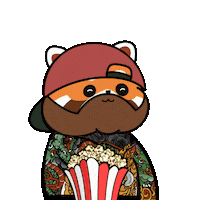 This Is Good Popcorn Sticker by Kanpai Pandas