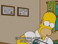 rushing homer simpson GIF