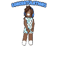 Congrats Congratulations Sticker by Afro Unicorn