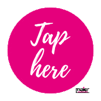 Tap Circle Sticker by Pink Punkt Maier