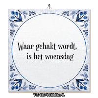 Genieten Woensdag Sticker by Tegelspreuken.nl