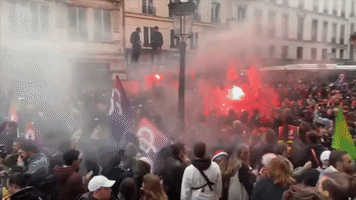 Fires Burn in Paris