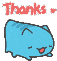 Cat Thanks Sticker by Capoo