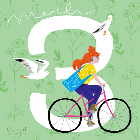 windpress71 nature flower green bike GIF