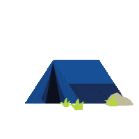 camp camping Sticker by Lactamil
