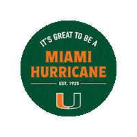 Miamihurricanes Theu Sticker by University of Miami Alumni Association