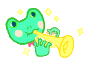 Jazz Frog Sticker by YoungArts