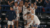 GonzagaBulldogs celebration basketball bench gonzaga GIF