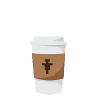 Coffee Latte Sticker by Franciscan University of Steubenville