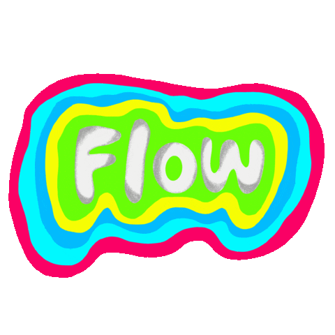 Flowing Go With The Flow Sticker