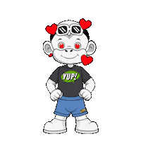Affirmation White Monkey Sticker by Zhot