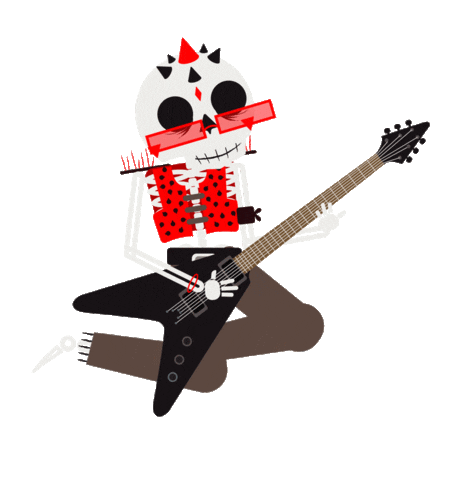 BandiOnline giphyupload music animation rock Sticker