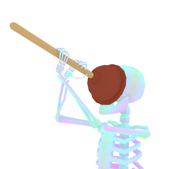 sticker skeleton by jjjjjohn