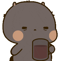 Buntoki coffee instagram bunny sip Sticker