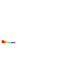 Chakriyu happy pixel rainbow pride Sticker
