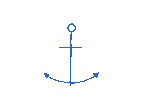Hamburg Anchor Sticker by Lisawebdesign