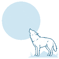 White Wolf Magic Sticker