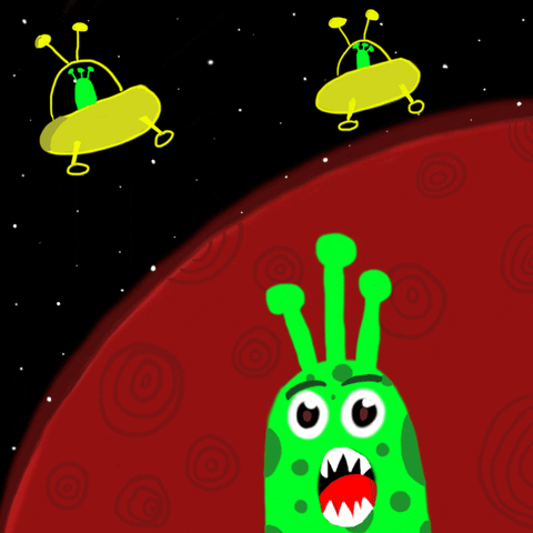 cyberwitchqueen giphyupload alien galaxy space ships GIF