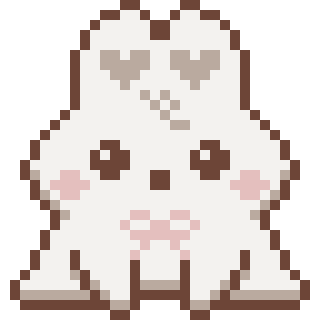 Pixel Bunny Sticker