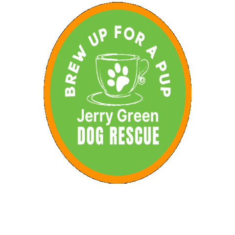 Happy Orange Sticker by Jerry Green Dog Rescue