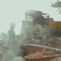 Worker Excavator GIF by HYDREMA