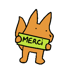 French Thank You Sticker