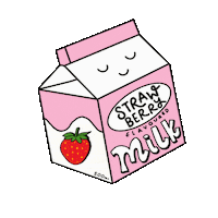 Milk Carton Illustration Sticker