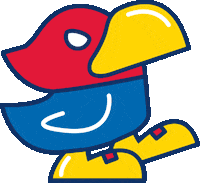 Kansas Jayhawks Fun Sticker by University of Kansas