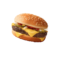 Hamburger Cheeseburger Sticker by McDonalds