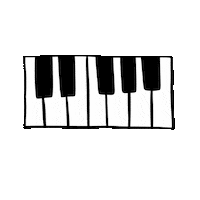 Piano Colorfully Sticker