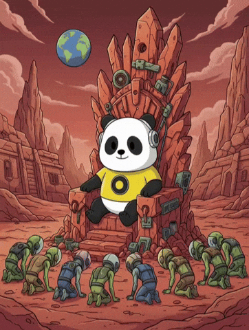 King Aliens GIF by Pandu Pandas