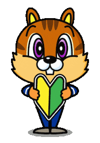 Squirrel Beginner Sticker by riseisha_at