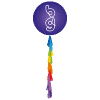 Birthday Girl Rainbow Sticker by Bubblegum Balloons